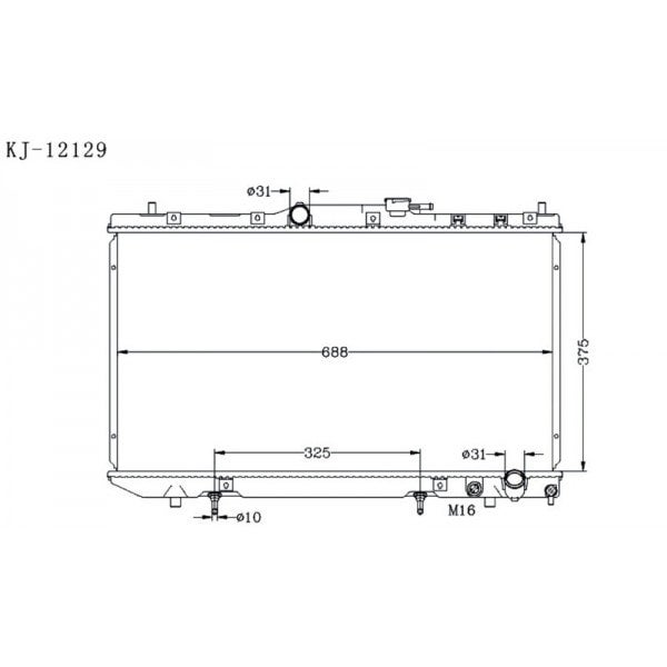 Kj Pa Radiator For Toyota Suitable For Carina Kinga Nz