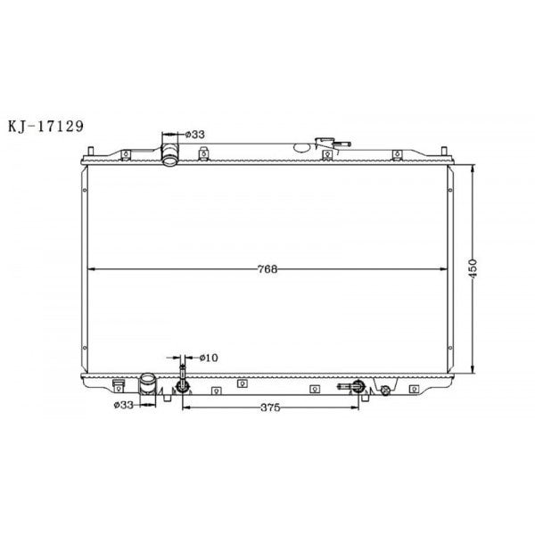 HONDA ODYSSEY 2005~2009 [RB] KJ-17129 - KINGA RADIATORS NZ | Kinga ...