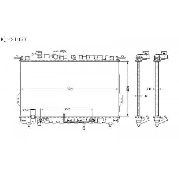 HYUNDAI SONATA XG300 1998~2005 [EN] KJ-21057 - KINGA RADIATORS NZ ...