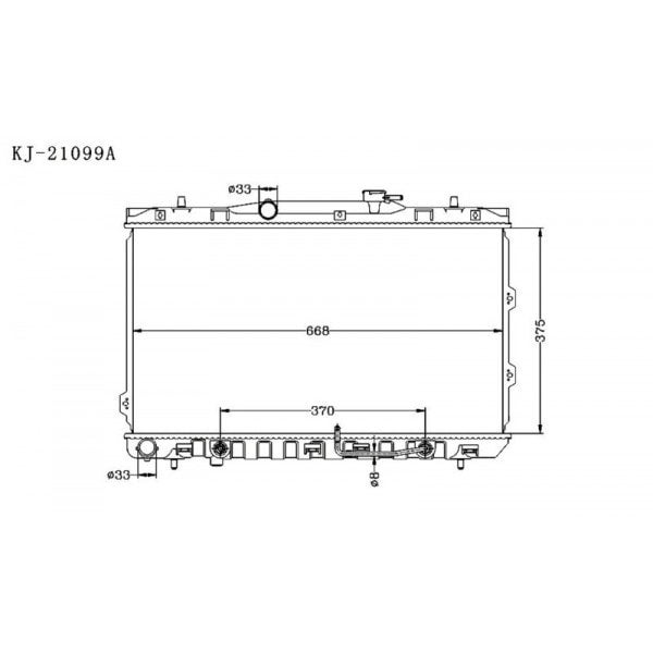 KIA SPECTRA CERATO 2002~2009 [LD] KJ-21099 - KINGA RADIATORS NZ | Kinga ...