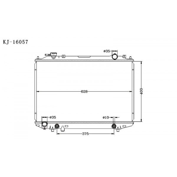 MAZDA B2000 B2200 1986~1993 [F2P5] KJ-16057 - KINGA RADIATORS NZ ...