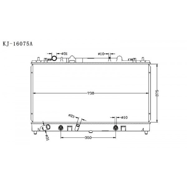 MAZDA 6 ATENZA 2003~2004 [GG] KJ-16075 - KINGA RADIATORS NZ | Kinga ...