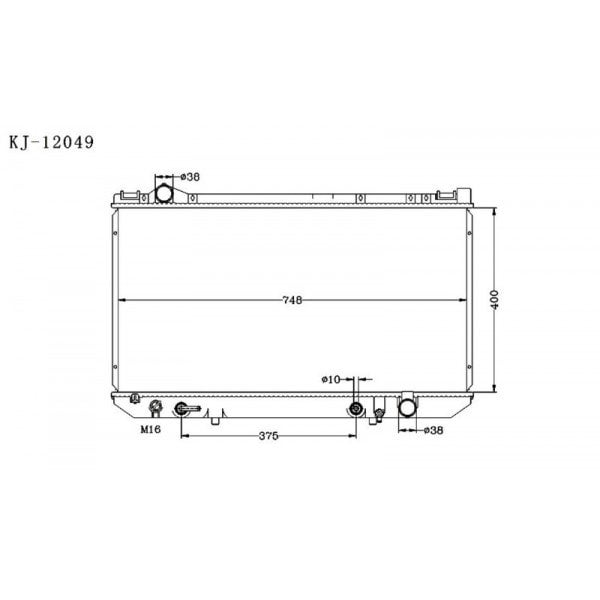 KJ-12049-PA26 | Premium Radiator for Toyota Lexus LS400 V8 4.0 Models ...