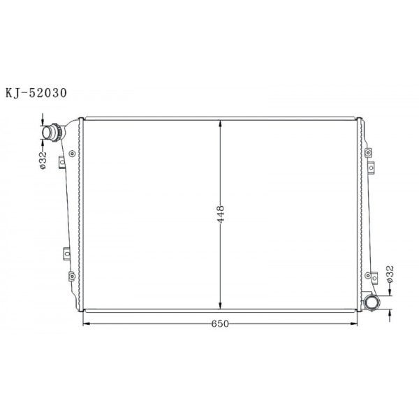 AUDI A3, VOLKSWAGEN PASSAT 2005~ MT [PQ35] KJ-52030 - KINGA RADIATORS ...