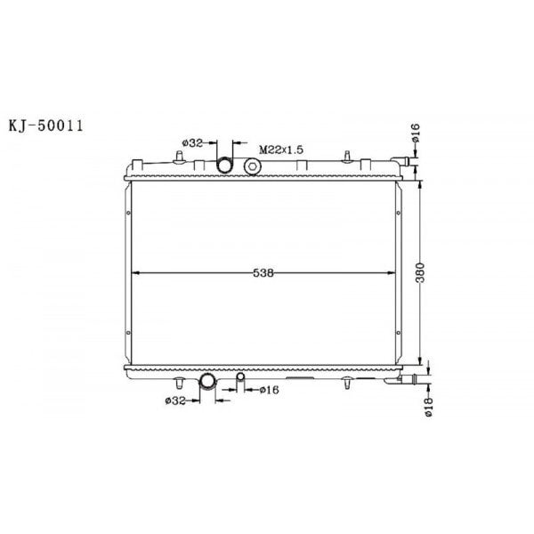 PEUGEOT 307 2001~2008 KJ-50011 - KINGA RADIATORS NZ | Kinga Radiators ...