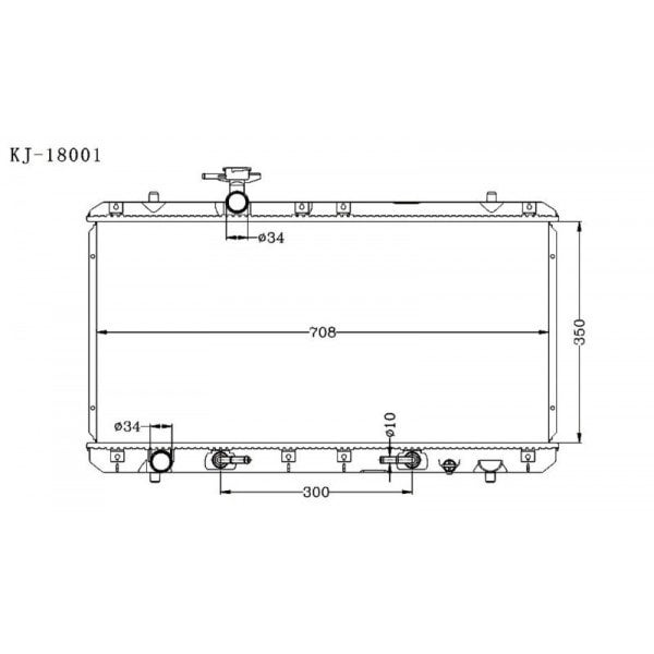 Suzuki Aerio 2001~2007 [RB21, RC51] KJ-18001 - KINGA RADIATORS NZ ...