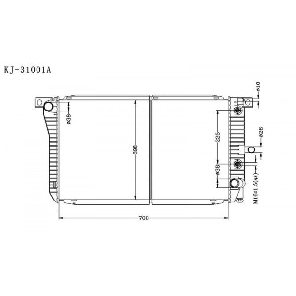 FORD FALCON FAIRMONT 1988~1995 [EF EL] KJ-31001 - KINGA RADIATORS NZ ...