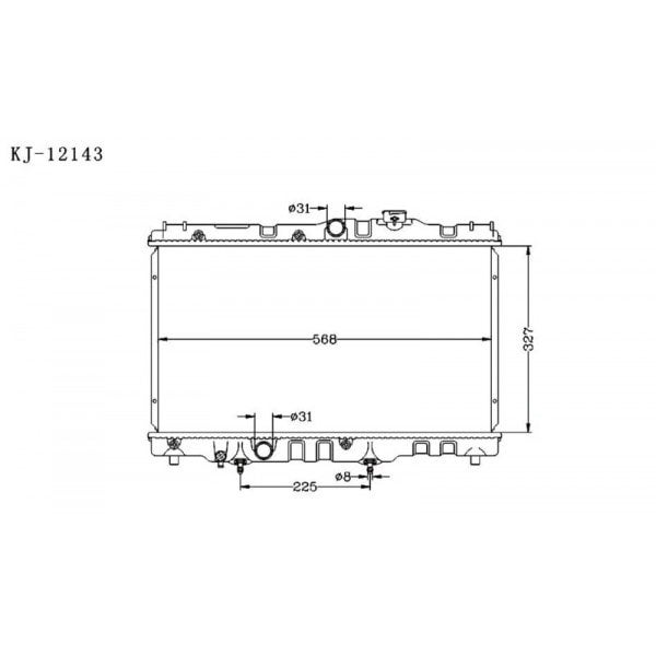 KJ12143PA16 Radiator for Toyota Ideal for CARINA/COROLLA Kinga NZ