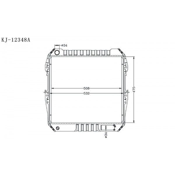 TOYOTA HILUX 1988~1993 [LN65 LN130] KJ-12348 - KINGA RADIATORS NZ ...