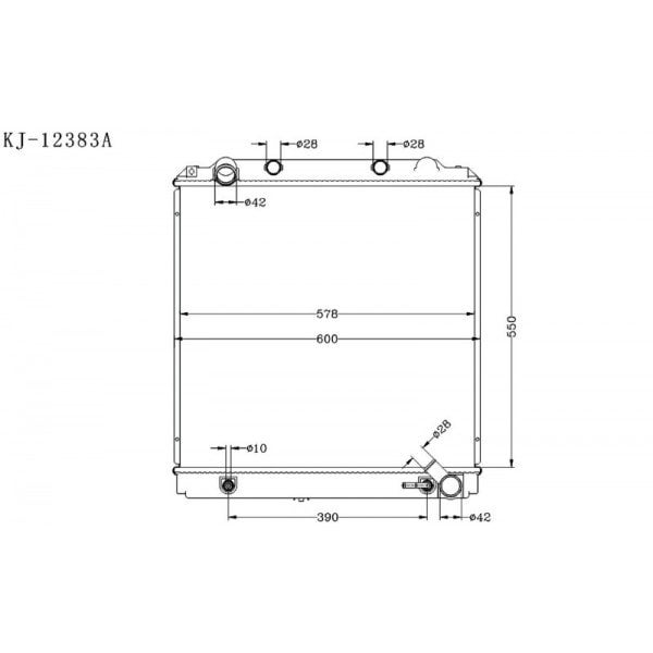 TOYOTA COASTER 1997~1999 [HZB40 HZB41] KJ-12383 - KINGA RADIATORS NZ ...