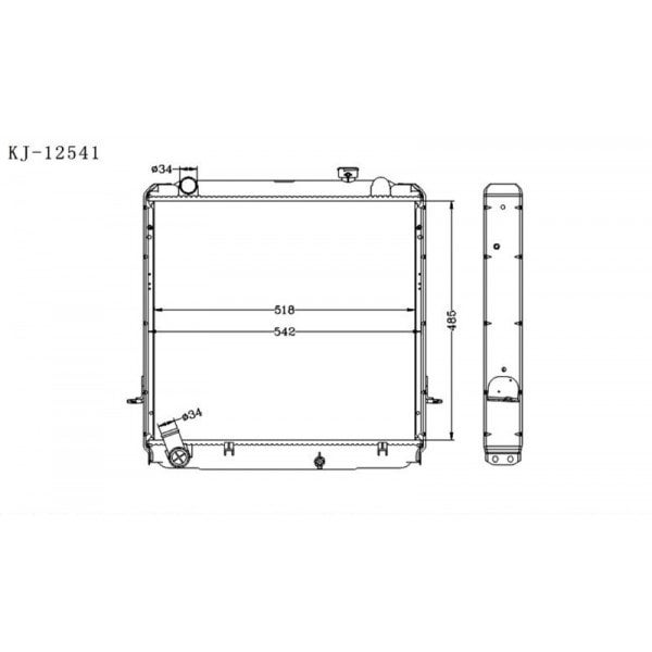 TOYOTA DYNA, TOYOACE 1996~1999 [LY201/211] KJ-12541 - KINGA RADIATORS ...