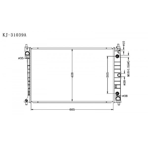 FORD FALCON 1998~2003 KJ-31039 - KINGA RADIATORS NZ | Kinga Radiators ...